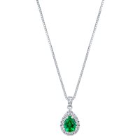 Collana Mirco Visconti Donna in Oro bianco Smeraldo MV9VE/40S